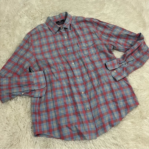 Vineyard Vines Tops - Vineyard Vines Pink Plaid Slim and Fit Crosby Button Down Shirt Size Large